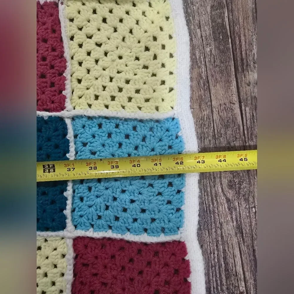 Handmade vibrant granny